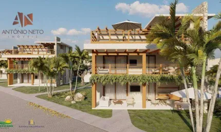 Bangalô com 3 dormitórios à venda, 204 m² por r$ 950.000,00 - trairi - flecheiras/ce