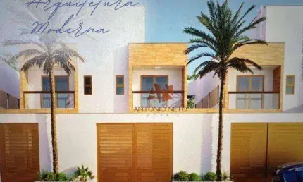 Casa duplex lançamento com 2 suítes à venda, 85 m² por R$ 690.000 - Cumbuco - Caucaia/CE