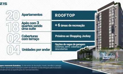 Apartamento para Venda em Pinhais, Centro, 3 dormitórios, 1 suíte, 1 banheiro, 1 vaga
