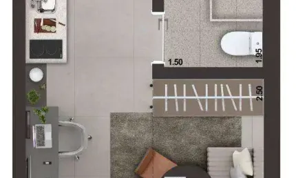 Studio com 1 dormitório à venda, 19 m² por R$ 350.000 - Ipiranga - São Paulo/SP