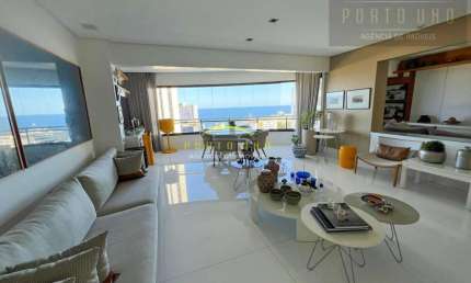 Apartamento 3 Suítes com Vista Mar em Ondina - 206m², Lazer Completo e 4 Vagas de Garagem