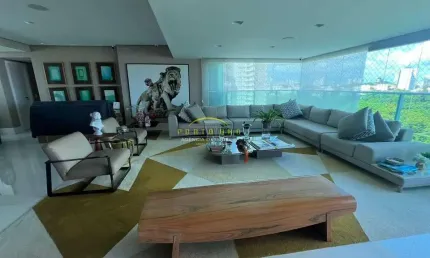 Apartamento à venda, Horto Florestal, 4 suites, lavabo, varandas, 4 garagens, nascente, pronto para
