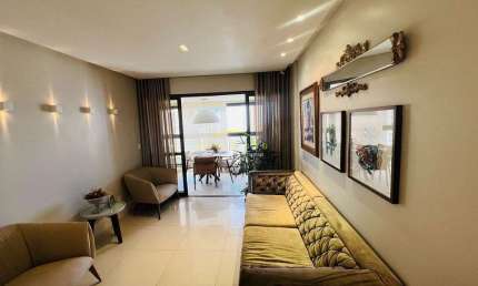 Apartamento de 3 Quartos com Vista Mar no Jardim Apipema – 127m², Varanda, 3 Vagas e Lazer Completo