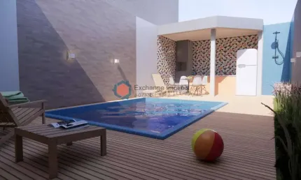Sobrado com piscina - praia de leste( aceita carro )