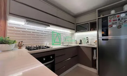 Apartamento à venda, gravatá, navegantes - sc totalmente mobiliado e equipado