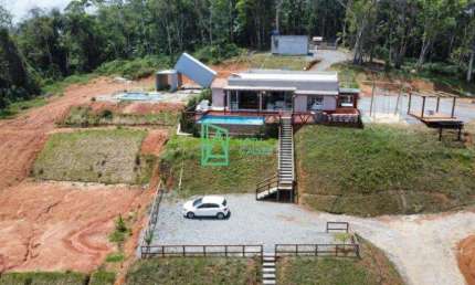 Espaçosa Chácara com Piscina, Hidromassagem e Quadra de Areia, SANTA CRUZ, SAO JOAO DO ITAPERIU - SC