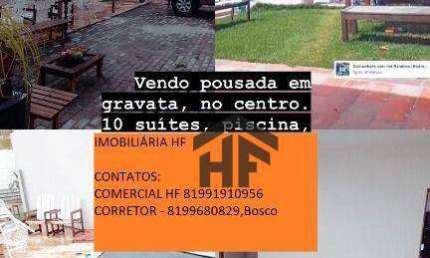 Pousada à venda, localizada em Gravatá, Pernambuco.