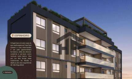 Apartamento de 122m² àa venda, com 4 quartos (2 suítes), localizado no Espinheiro, Recife - Pernambuco.