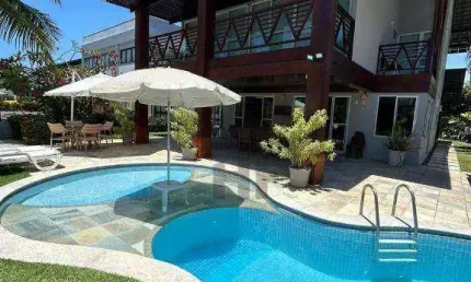Casa duplex de 285m² à venda, com 4 quartos suítes, localizada na praia muro alto, ipojuca - pernambuco.