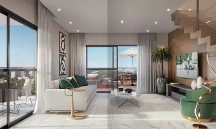 Apartamento de 80m² com 2 quartos 1 suíte e 1 vaga no Juvevê