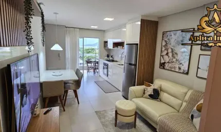Apartamento 02 quartos (suíte) a 70m do mar - Meia Praia- Navegantes