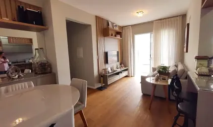 Apartamento, 2 quartos e 1 suíte, sacada com churrasqueira. Areias. São José.