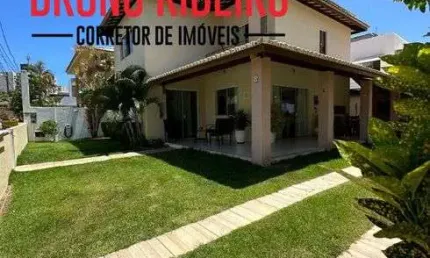Casa com 4 dormitórios, varanda e área gourmet - condomínio foz do joanes - lauro de freitas/ba