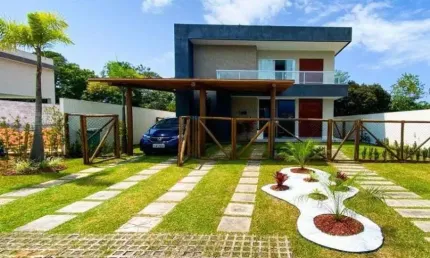 Casa belissima em alphaville litoral norte 3 com 297m2 camaçari / ba