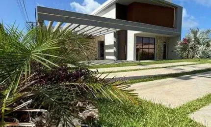 Casa de Alto Luxo em Jacuipe, Condomínio completo, Barra de Jacuipe - Camaçari / BA