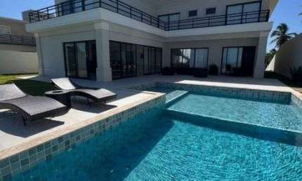 Casa de Alto Padrão pé na areia em Jacuípe, Litoral Norte/Bahia