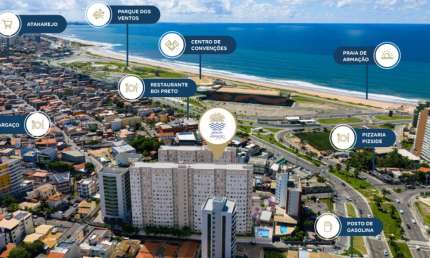 Apartamento com 2 quartos à venda na Rua Antônio da Silva Coelho, 100, Armação, Salvador