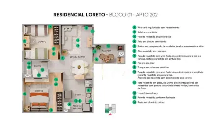 Apartamento com 1 quarto à venda na Avenida Rosalvo Marques Bonfim, S/N, Jardim Maria Celina, Londrina