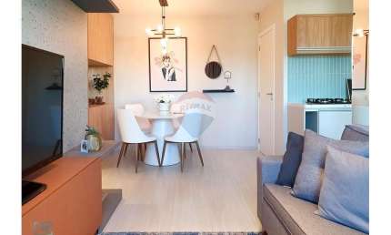 Apartamento de 2 dormitórios com sacada e churrasqueira, próximo ao Shopping Gravataí