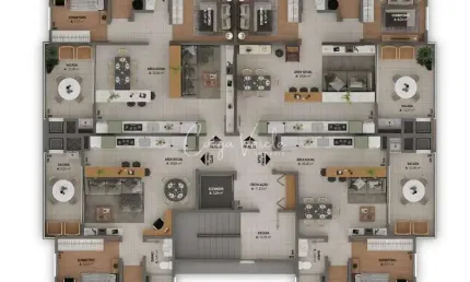 Apartamento com 3 quartos à venda na Rua Josefina Deboni, Pio X, Caxias do Sul, 93 m2 por R$ 705.111