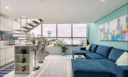 Apartamento Duplex com 1 dormitório à venda, 45 m² por R$ 625.000,00 - Santana - São Paulo/SP