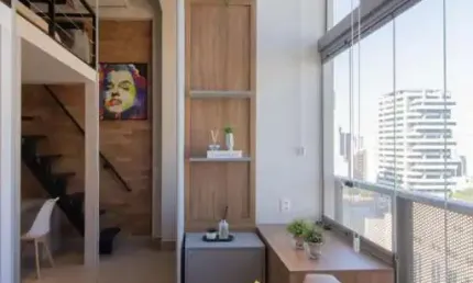 Studio com 1 dormitório para alugar, 32 m² por R$ 5.573,00/mês - Moema - São Paulo/SP