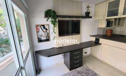 Apartamento com 1 dormitório para alugar, 28 m² por R$ 3.480,00/mês - Perdizes - São Paulo/SP