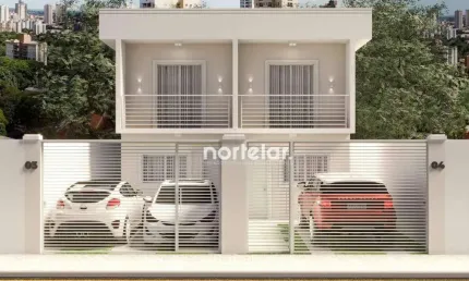 Sobrado com 2 suítes à venda, 71 m² por r$ 370.000 - chácara nossa senhora de fátima - cotia/sp