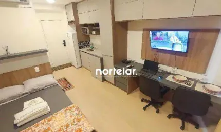 Apartamento com 1 quarto, 24 m² - venda ou aluguel - Pinheiros - São Paulo/SP