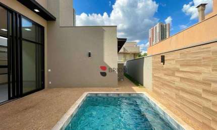 Casa alto padrão, com 149m², 3 quartos (suítes), à venda no Condomínio Quinta da Prima Vera em Ribeirão Preto/SP I Imobiliária Brioni imóveis