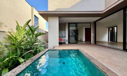 Casa sobrado alto padrão com 268 m², 4 quartos suites à venda no Condomínio Terras de Florença em Ribeirão Preto/SP I Imobiliária Brioni imóveis