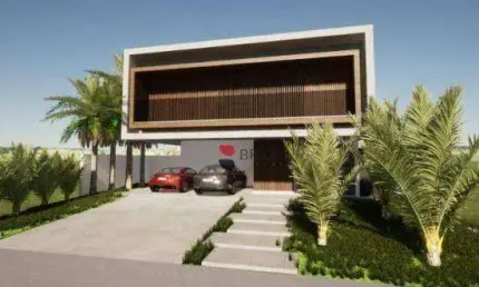 Casa alto padrão com 489m², 4 quartos/suítes à venda no condomínio alphaville 3 em ribeirão preto/sp i imobiliária brioni imóveis
