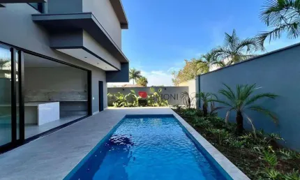 Casa alto padrão de 386 m² 4 quartos/suítes à venda, condomínio buganville no jardim olhos d água, em ribeirão preto i imobiliária em ribeirão preto