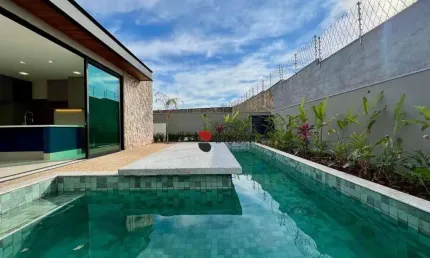 Casa térrea alto padrão, com 250m², 3 quartos (suítes), à venda no Condomínio Siena em Ribeirão Preto/SP I Imobiliária Brioni imóveis