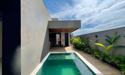 Casa térrea alto padrão com 249m², 3 quartos/suítes à venda no condomínio terras de siena em ribeirão preto/sp i imobiliária brioni imóveis