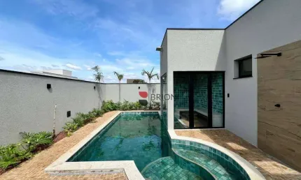 Casa térrea alto padrão no Condomínio Reserva Santa Luísa 263m² à 3 quartos/suítes á venda, em Ribeirão Preto/SP - Imobiliária em Ribeirão Preto - Bri