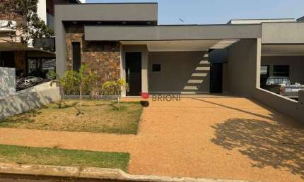 Casa térrea alto padrão com 150m², 3 quartos/suítes à venda no Condomínio Villa Romana 2 em Ribeirão Preto/SP I Imobiliária Brioni imóveis