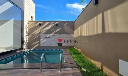 Casa térrea alto padrão com 174 m², 3 quartos/suítes , à venda no condomínio quinta dos ventos em ribeirão preto i imobiliária brioni imóveis