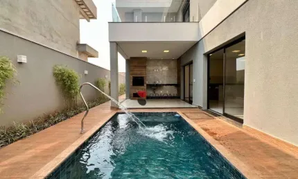 Sobrado com 5 dormitórios, 280 m², para venda e locação no Vivendas da Mata em Ribeirão Preto/SP I Imobiliária Brioni imóveis