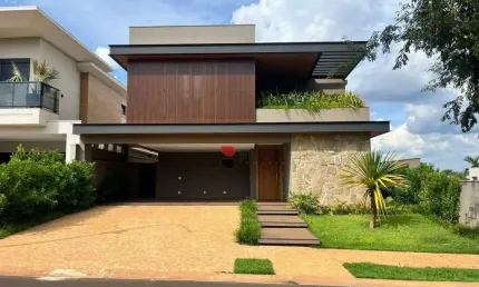 Casa sobrado alto padrão com 420 m², 4 quartos suítes à venda no Condomínio Bela Vista em Ribeirão Preto/SP I Imobiliária Brioni imóveis