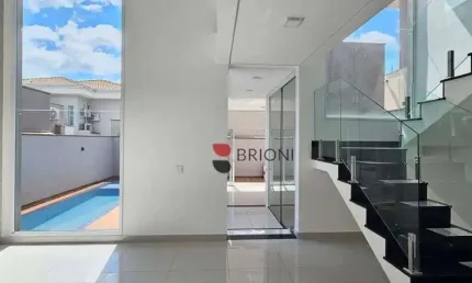 Sobrado Alto Padrão no Condomínio San Marco, 195,63m², 3 quartos/suítes, à venda em Ribeirão Preto/SP I Imobiliária Brioni Imóveis