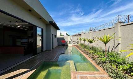 Casa térrea alto padrão com 253m², 3 quartos à venda no Condomínio Alphaville em Ribeirão Preto/SP I Imobiliária Brioni imóveis