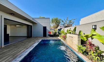 Casa térrea alto padrão, com 281m², 4 quartos/suítes, à venda no Condomínio Terras de Siena em Ribeirão Preto/SP I Imobiliária Brioni imóveis