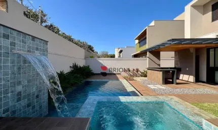 Casa alto padrão com 269m², 3 quartos/suítes à venda no condomínio alto do castelo 1 em ribeirão preto/sp i imobiliária brioni imóveis