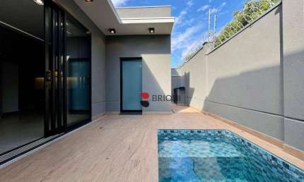 Casa térrea alto padrão com 149,25 m², 3 quartos à venda no Condomínio Vila Romana em Ribeirão Preto/SP I Imobiliária Brioni imóveis
