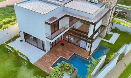 Casa Alto padrão à venda com, 387,35m², 4 quartos/suítes, no condomínio Terras de Siena, em Ribeirão Preto - SP | Imobiliária Brioni Imóveis