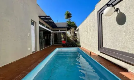 Casa alto padrão com 321m², 3 quartos/suítes para locação no condomínio bela vista em ribeirão preto/sp i imobiliária brioni imóveis