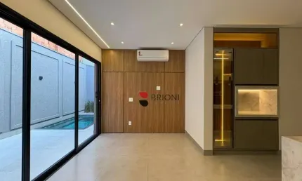 Casa térrea alto padrão, com 150m², 3 suítes à venda, no condomínio san marco em ribeirão preto/sp i imobiliária brioni imóveis
