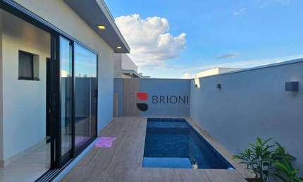 Casa térrea alto padrão com 150m², 3 suítes, à venda no Condomínio San Marco, Brioni Imóveis, Ribeirão Preto