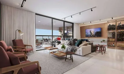 Apartamento de Alto padrão a venda com 227 m², possui 4 suítes no condomínio Cidade de Zurique em Ribeirão Preto I Imobiliária Brioni Imóveis